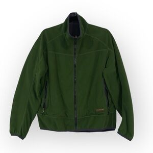 Timberland Grey and Green reversible full zip fleece jacket size Medium